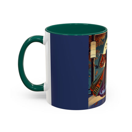 Court Magician with Ghost Butterflies Colorful Mugs (11oz, 15oz)