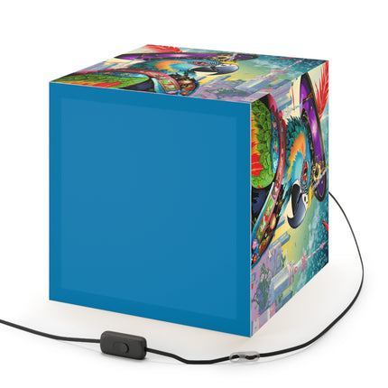Tech Plumes Light Cube Lamp