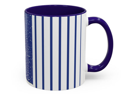 Snowman in Falling Snow Colorful Mugs (11oz, 15oz)