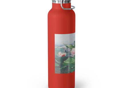 Water Lilies by Karl Hagemeister Copper Vacuum Insulated Bottle, 22oz