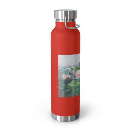 Water Lilies by Karl Hagemeister Copper Vacuum Insulated Bottle, 22oz