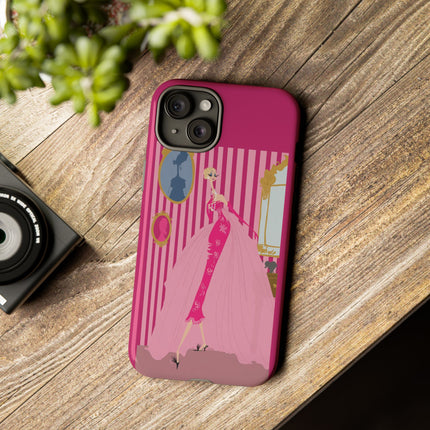 Lady in Pink Phone Case – Graceful Sophistication