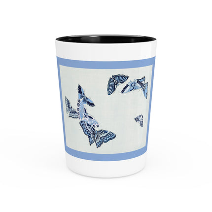 One Thousand Butterflies by Kamisaka Sekka Ceramic Shot Glass