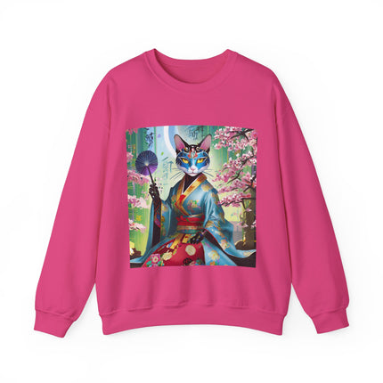 Cyberpunk Geisha Unisex Heavy Blend™ Crewneck Sweatshirt