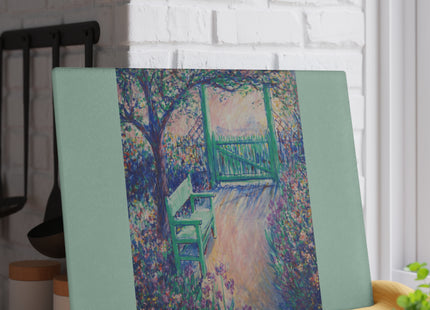 The Artist’s Garden by Theodore Earl Butler Glass Cutting Board