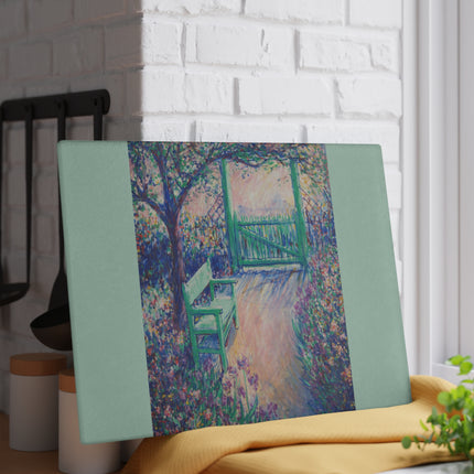 The Artist’s Garden Glass Cutting Board