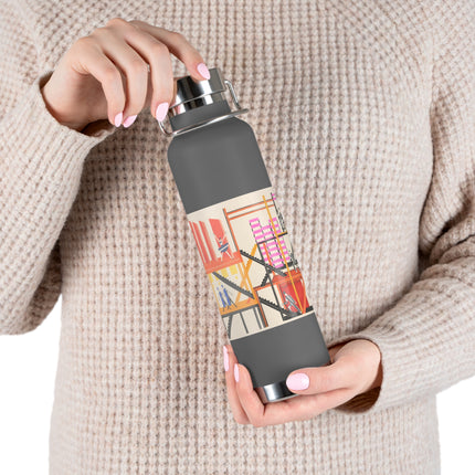 Maquettes de Théatre 4 by Alexandra Exter Copper Vacuum Insulated Bottle, 22oz