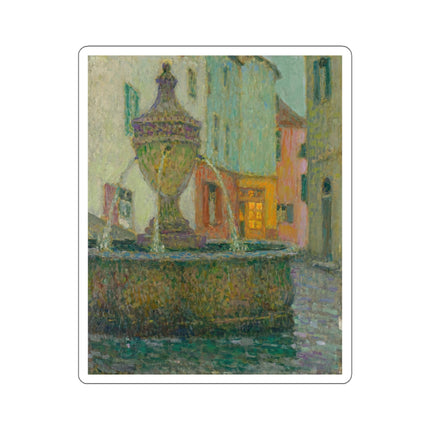 La Fontaine, Saint-Paul De Vence by Henri Le Sidaner Kiss-Cut Stickers (4 Sizes)