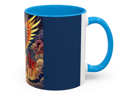 Flame-Winged Horse at Sunset Colorful Mugs (11oz, 15oz)