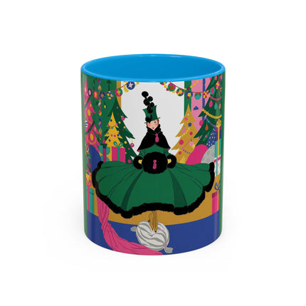 🎄🎁 The Emerald Christmas Belle Colorful Mug – Colorful Holiday Fashion Fantasy