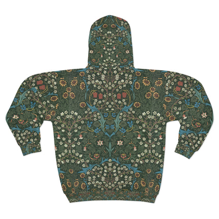 Blackthorn by William Morris Zip Hoodie (AOP)