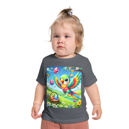 Easter Parrot Baby Short Sleeve T-Shirt