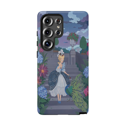 🦚🌸 The Peacock Garden Terrace Phone Case – Art Deco Floral Elegance