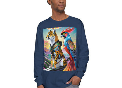Cybernetic Duets Garment-dyed Long Sleeve T-Shirt
