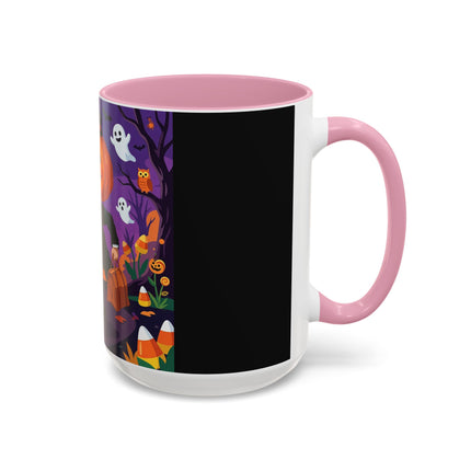 🎃🏮 The Pumpkin Gentleman's Moonlit Stroll Colorful Mug – Whimsical Halloween Charm
