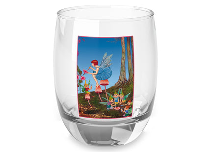 Periwinkle Painting the Petals by Ida Outhwaite Whiskey Glass