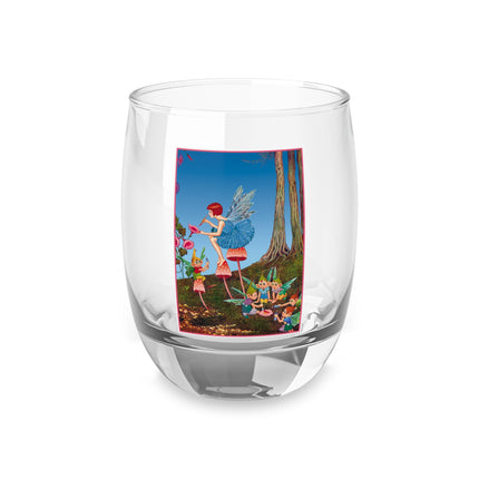 Periwinkle Painting the Petals by Ida Outhwaite Whiskey Glass