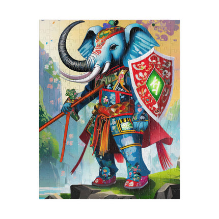Cyberpunk Elephant Puzzle (110, 252, 520, 1014-piece)