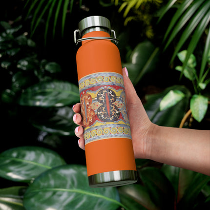 Reproduction of the Shield Frieze by Emile Gilliéron Copper Vacuum Insulated Bottle, 22oz