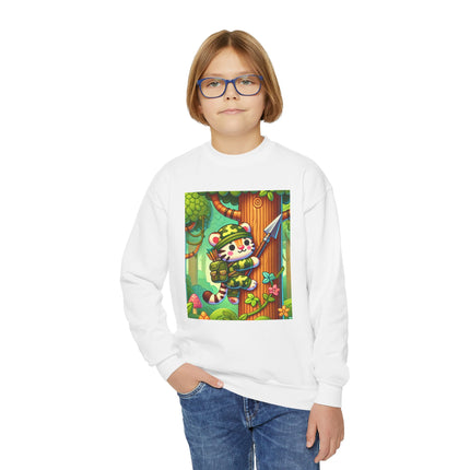 Stealthy Stripes Youth Crewneck Sweatshirt