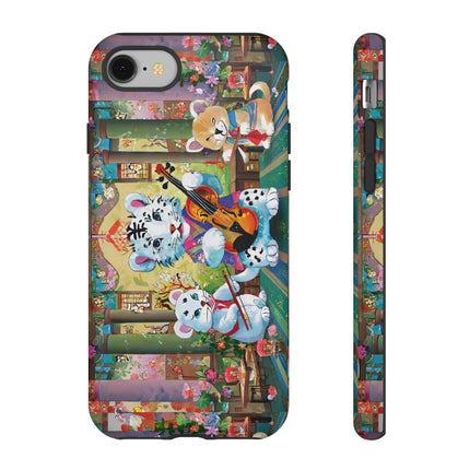 Melodies of the Snow Lion Cub Phone Cases