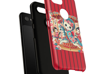 Geisha Kitten's Enchanted Carousel Phone Cases