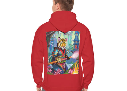 Cyberpunk Leopard – Heavy Blend™ Hooded Sweatshirt