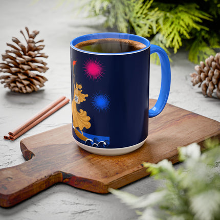 Liberty's Triumph Colorful Mugs – Art Deco Glory & Triumphant Spirit