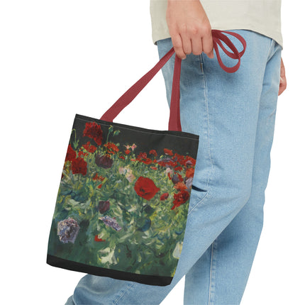 Poppies (A Study of Poppies for Carnation, Lily, Lily, Rose) by John Singer Sargent Tote Bag (AOP)