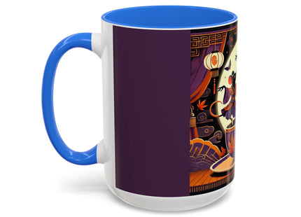 Theatrical Halloween Mice on Teacup Colorful Mugs (11oz, 15oz)