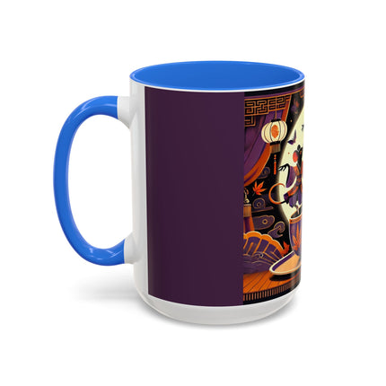 Theatrical Halloween Mice on Teacup Colorful Mugs (11oz, 15oz)