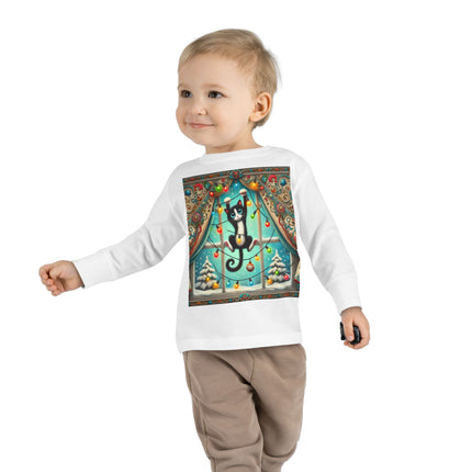 Mischief in Tinselland Toddler Long Sleeve Tee