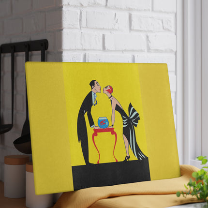 A Moment of Elegance Glass Cutting Board