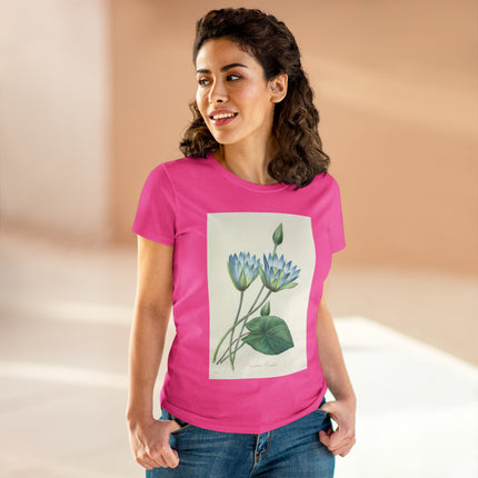 Choix des plus belles fleurs, Plate 055 by Pierre Joseph Redouté  Women's Midweight Cotton Tee