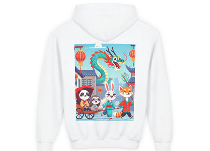 The Little Dragon and Friends Youth Heavy Blend Hooded Sweatshirt