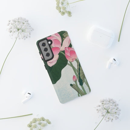 Blooming Lotus Flowers by Ohara Koson Phone Cases
