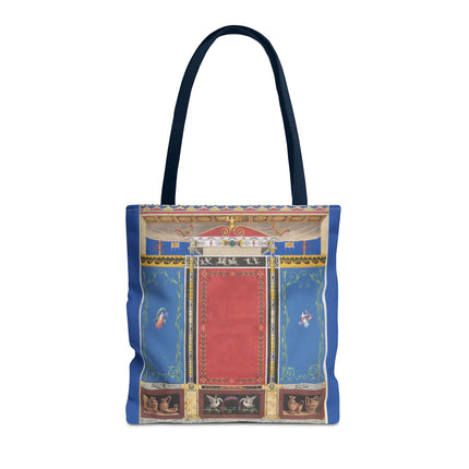 Trompe L’Oeil Designer Tote Bag – Columns, Swans and Vases (AOP)