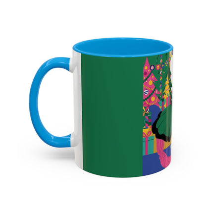 🎄🎁 The Emerald Christmas Belle Colorful Mug – Colorful Holiday Fashion Fantasy