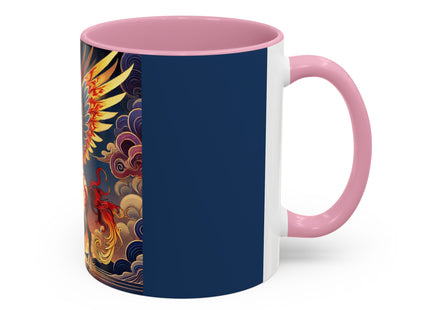 Flame-Winged Horse at Sunset Colorful Mugs (11oz, 15oz)