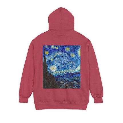 The Starry Night by Vincent Van Gogh Unisex Garment-Dyed Hoodie