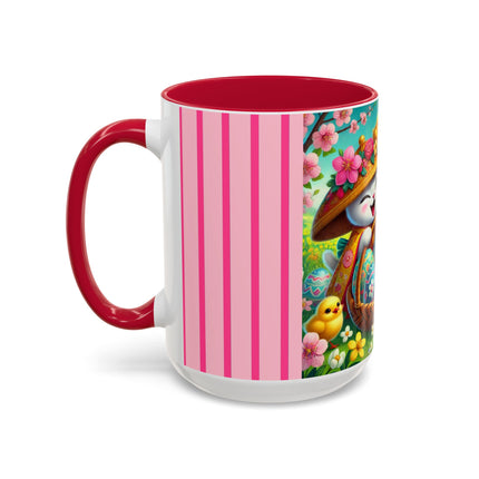 Geisha Kitten’s Easter Delight Colorful Mugs (11oz, 15oz)