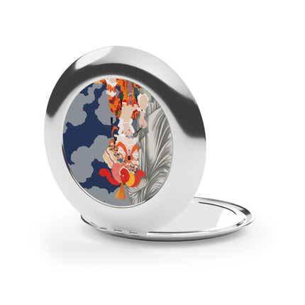 Rococo Grandeur Compact Mirror – Opulent Courtly Elegance