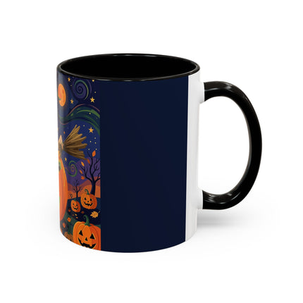 🧙‍♀️🎃 The Witch Of Pumpkin Moon Hollow Colorful Mug – Whimsical Halloween Magic