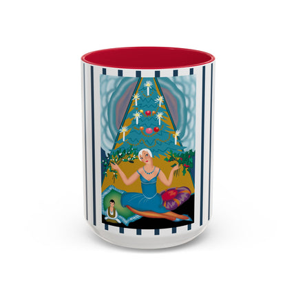 Art Deco Christmas Elegance Colorful Mugs (11oz, 15oz)