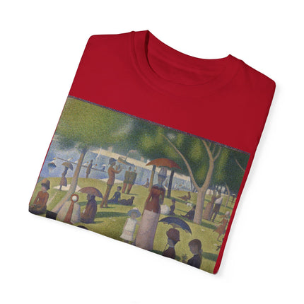 A Sunday on La Grande Jatte by Georges Seurat Unisex Garment-Dyed T-shirt