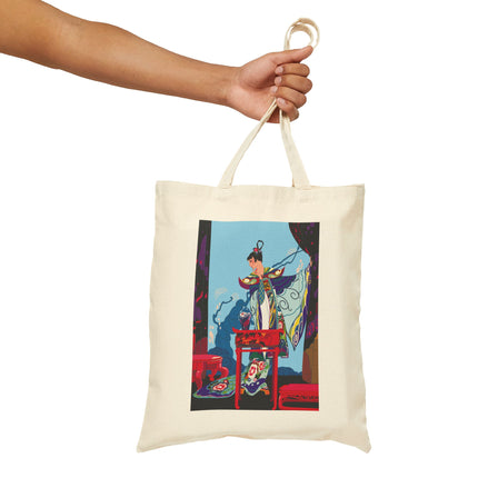 A Visual Journey by Umberto Brunelleschi Cotton Canvas Tote Bag