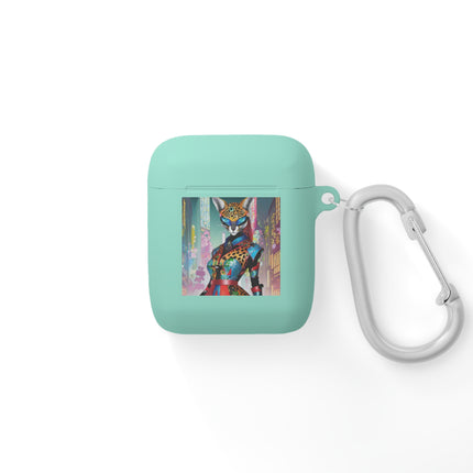 Cyber Cat Glamour AirPods Case Cover