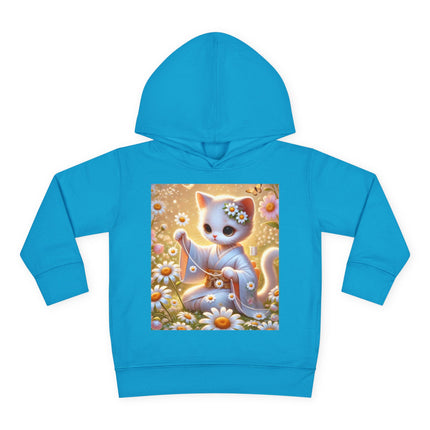 Daisy Chain Whimsy Toddler Pullover Fleece Hoodie