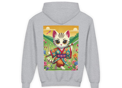 Samurai Kitten Youth Heavy Blend Hooded Sweatshirt