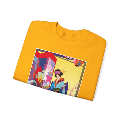 A Timeless Journey by Umberto Brunelleschi Heavy Blend™ Crewneck Sweatshirt